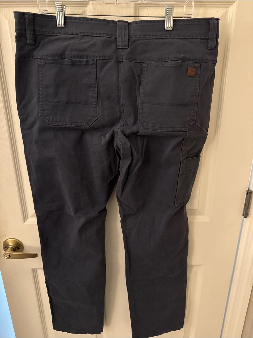 Weatherproof Men's Dark Navy Cargo Pants with Side Pocket 2 Pairs 36